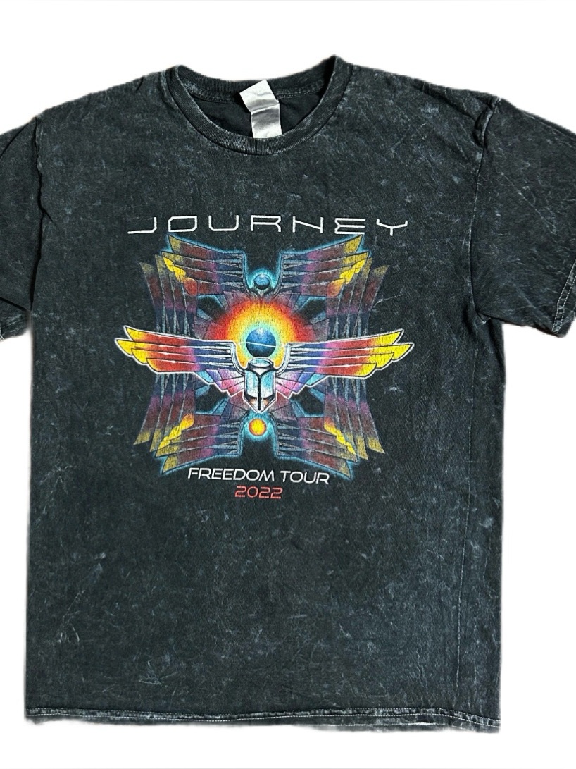 Journey  Medium  Concert Freedom Concert Tour 2022  Black  T Shirt